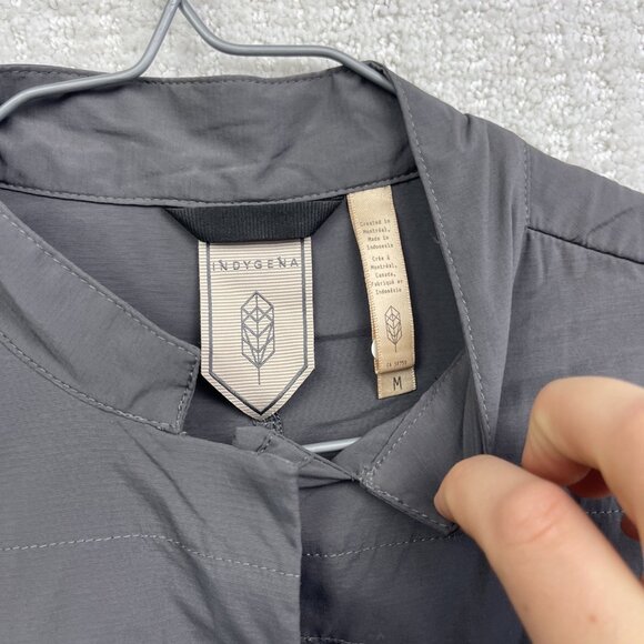 Indygena Ajo III Jacket Women’s Size M Grey Outdoor Hiking Light Windbreaker - Picture 5 of 13